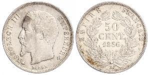 50 Centime Zweites Kaiserreich (1852-1870) Silber Napoleon III (1808-1873)