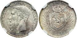 50 Centime null Silber Leopold II (1835 - 1909)