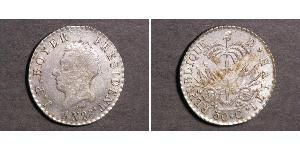 50 Centime Haiti Silver 