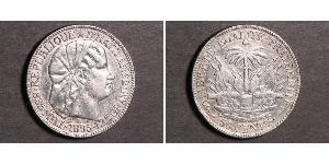 50 Centime Haiti Silver 