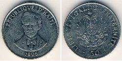 50 Centime Haiti Steel/镍 