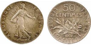 50 Centime 法国 銀 