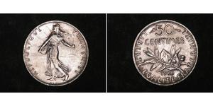 50 Centime 法国 銀 
