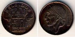50 Centime 比利时 青铜 