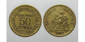 50 Centime 法兰西第三共和国 (1870 - 1940) 青铜/铝 