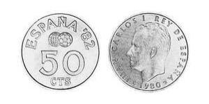 50 Centimo Kingdom of Spain (1976 - ) Aluminium Juan Carlos I of Spain (1938 - )