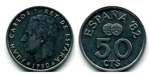 50 Centimo Reino de España (1976 - ) Aluminium Juan Carlos I (1938 - )