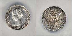50 Centimo Kingdom of Spain (1874 - 1931) Argent 