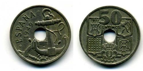 50 Centimo Espagne franquiste (1936 - 1975) Cuivre/Nickel Francisco Franco(1892 – 1975)