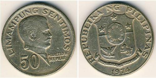 50 Centimo Philippinen Kupfer/Zink/Nickel 