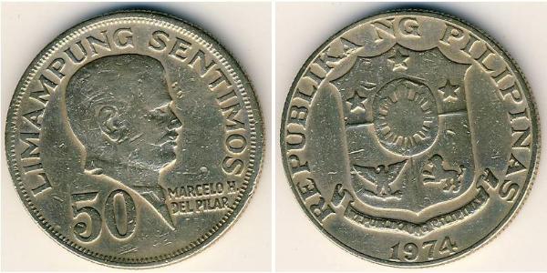 50 Centimo Philippinen Kupfer/Zink/Nickel 