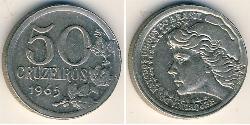 50 Cruzeiro Brésil Cuivre/Nickel 