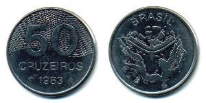 50 Cruzeiro Brasilien Nickel/Stahl 