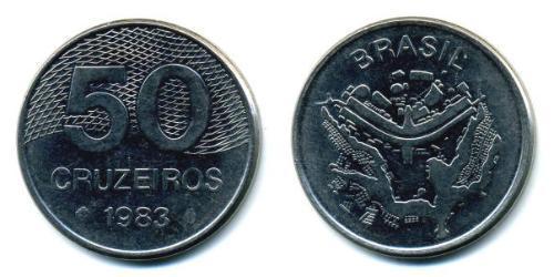 50 Cruzeiro Brazil Steel/Nickel 