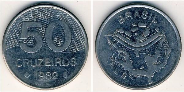 50 Cruzeiro Brazil Steel/Nickel 