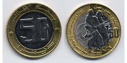 50 Denaro Algeria Bimetal 
