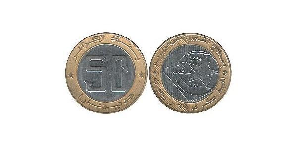 50 Denaro Algeria Bimetal 