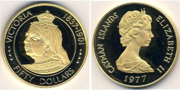 50 Dollar Kaimaninseln Gold 