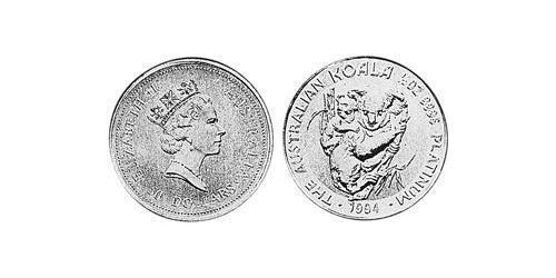 50 Dollar Australie (1939 - ) Platine Elizabeth II (1926-2022)