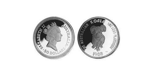 50 Dollar Australia (1939 - ) Platinum Elizabeth II (1926-2022)