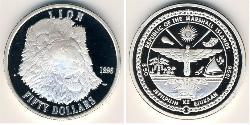 50 Dollar Marshallinseln Silber 