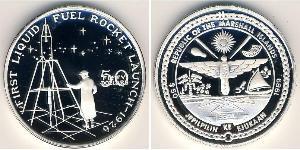 50 Dollar Marshallinseln Silber 