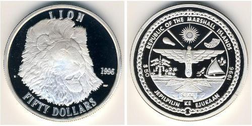 50 Dollar Marshallinseln Silber 