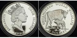 50 Dollar Cook Islands Silver Elizabeth II (1926-2022)