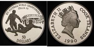 50 Dollar Cook Islands Silver 