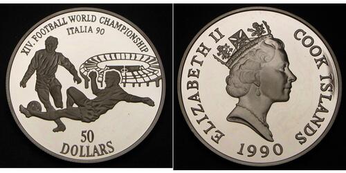 50 Dollar Cook Islands Silver 