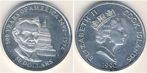 50 Dollar Cook Islands Silver 