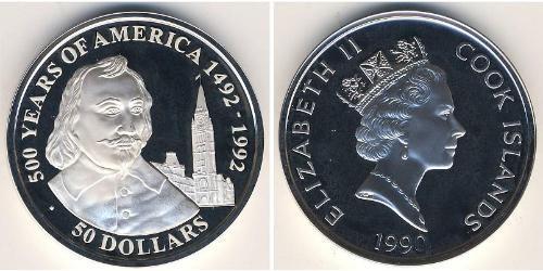 50 Dollar Cook Islands Silver 