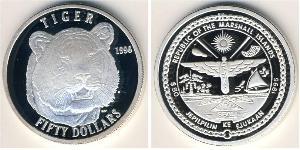 50 Dollar Marshall Islands Silver 