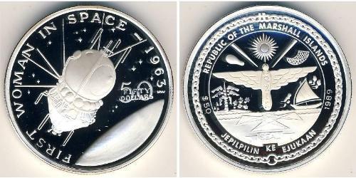 50 Dollar Marshall Islands Silver 