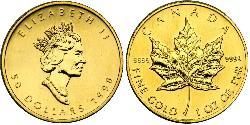 50 Dollar 加拿大 金 伊丽莎白二世 (1926-2022)