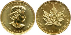 50 Dollar 加拿大 金 伊丽莎白二世 (1926-2022)