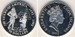 50 Dollar Cook Islands 銀 
