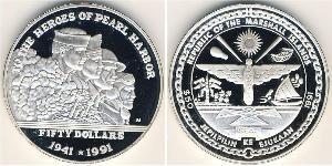 50 Dollar Marshall Islands 銀 