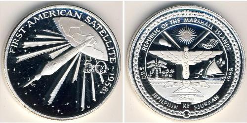50 Dollar Marshall Islands 銀 