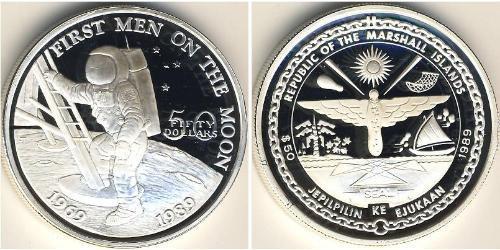 50 Dollar Marshall Islands 銀 