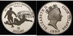 50 Dollaro Isole Cook Argento 