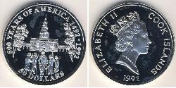 50 Dollaro Isole Cook Argento 