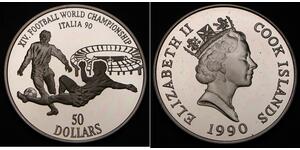 50 Dollaro Isole Cook Argento 