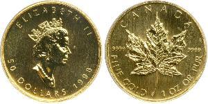 50 Dollaro Canada Oro Elisabetta II (1926-2022)