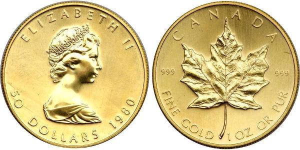 50 Dollaro Canada Oro Elisabetta II (1926-2022)