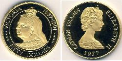 50 Dollaro Isole Cayman Oro 