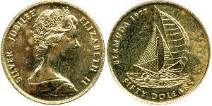 50 Dólar Bermudas Oro Isabel II (1926-2022)