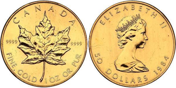 50 Dólar Canadá Oro Isabel II (1926-2022)