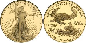 50 Dólar Estados Unidos de América (1776 - ) Oro 