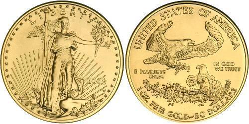 50 Dólar Estados Unidos de América (1776 - ) Oro 